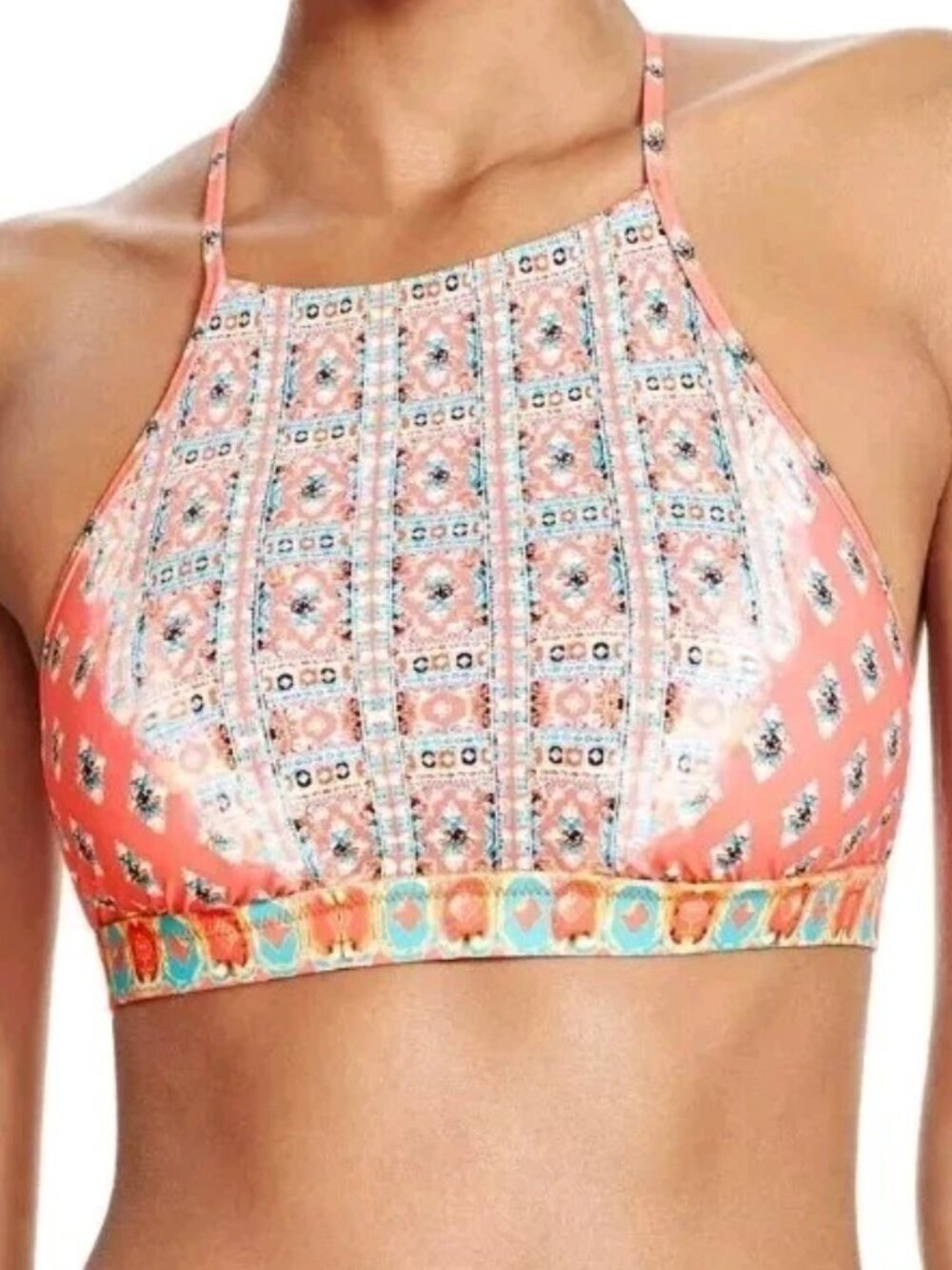 Nanette Lepore Bindi Stargazer Halter Top Swim - Size Medium